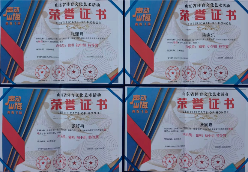 四个特等奖 声动山海2026省赛